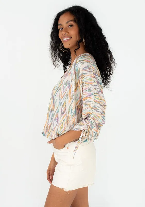 Lovestitch Bohemian Geometric Print Top