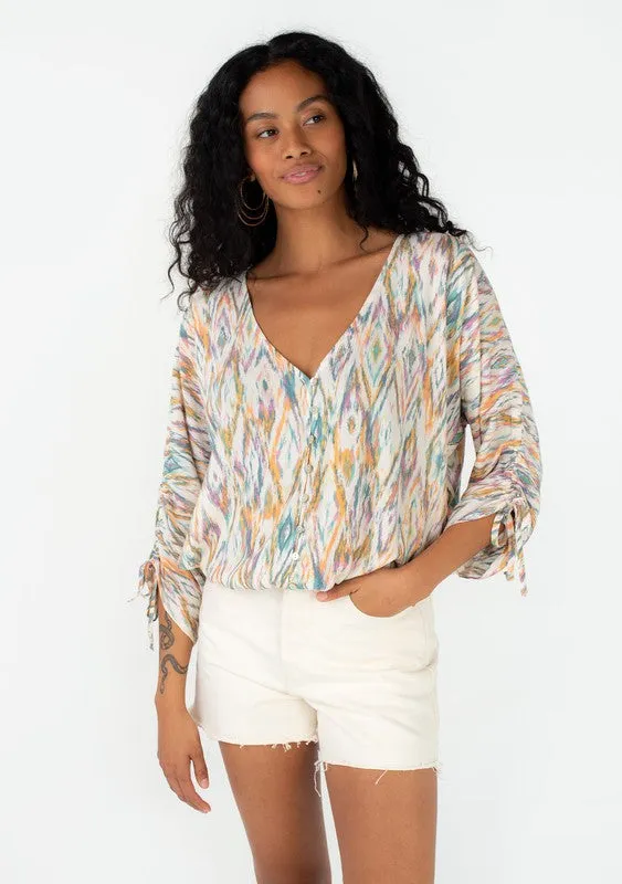 Lovestitch Bohemian Geometric Print Top