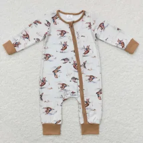 LR0816 baby Mallard long sleeve romper