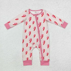 LR1983 Bamboo baby girl clothes lightning girl winter  romper