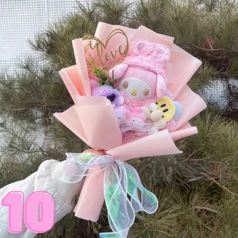 Luxurious Plush Blossom Surprise Bouquet