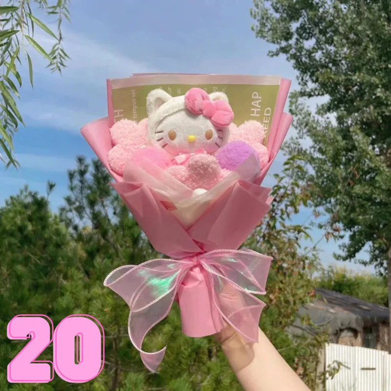 Luxurious Plush Blossom Surprise Bouquet