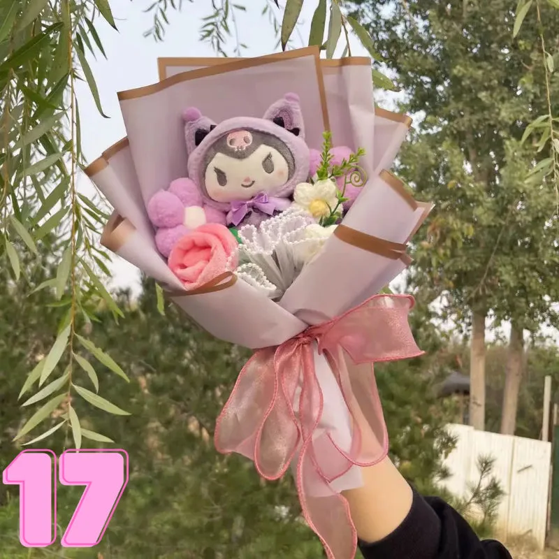 Luxurious Plush Blossom Surprise Bouquet