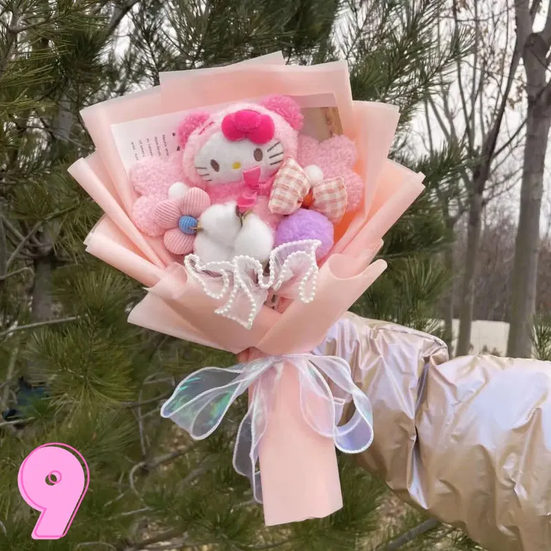 Luxurious Plush Blossom Surprise Bouquet