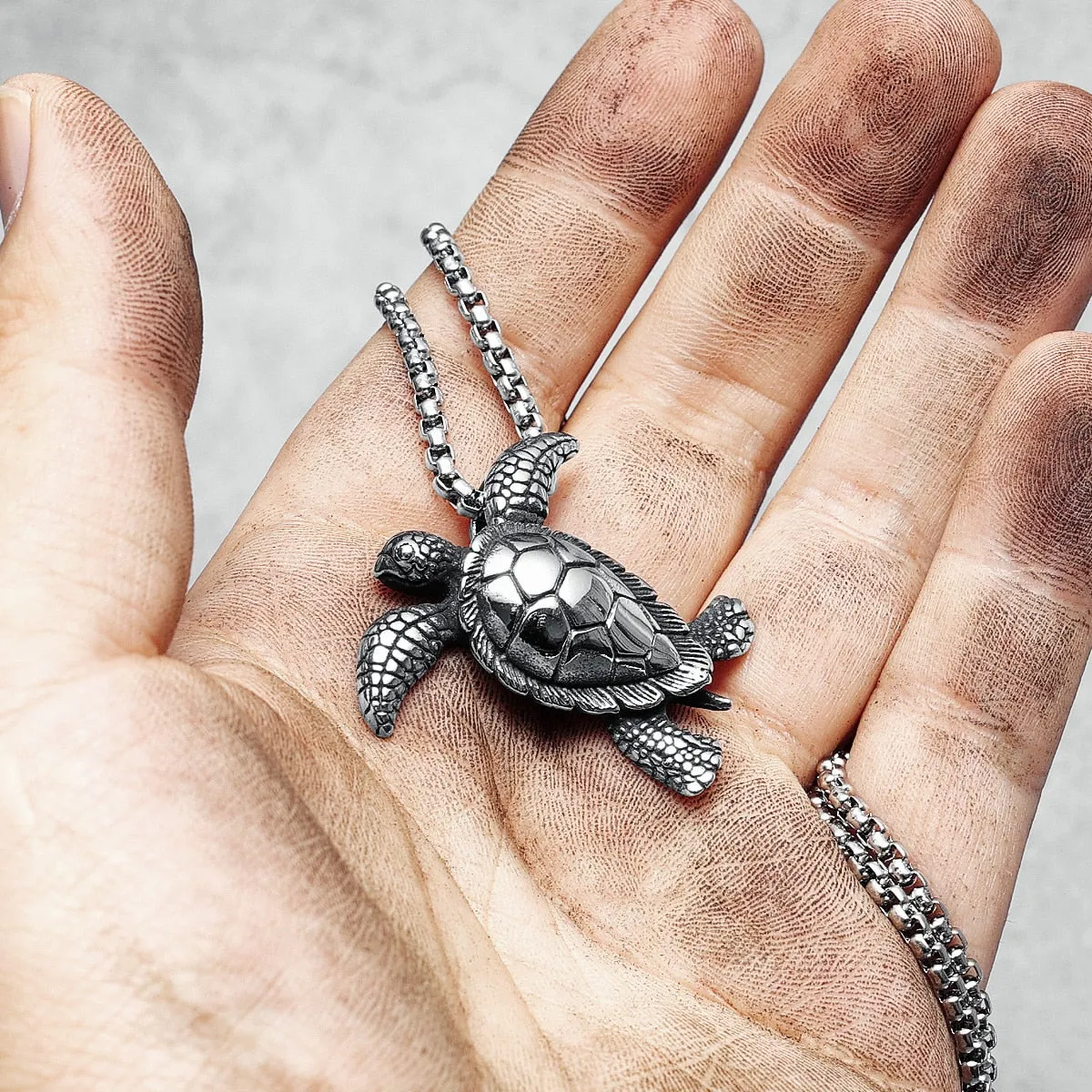 Luxurious Stainless Steel Turtle Necklace