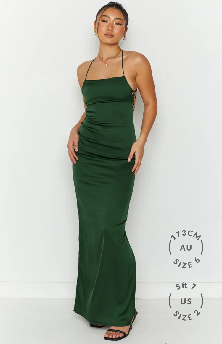 Manhattan Slip Formal Dress Emerald