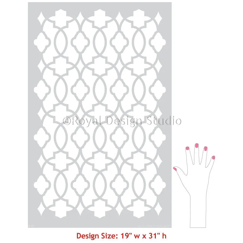 Medina Trellis Wall Stencil