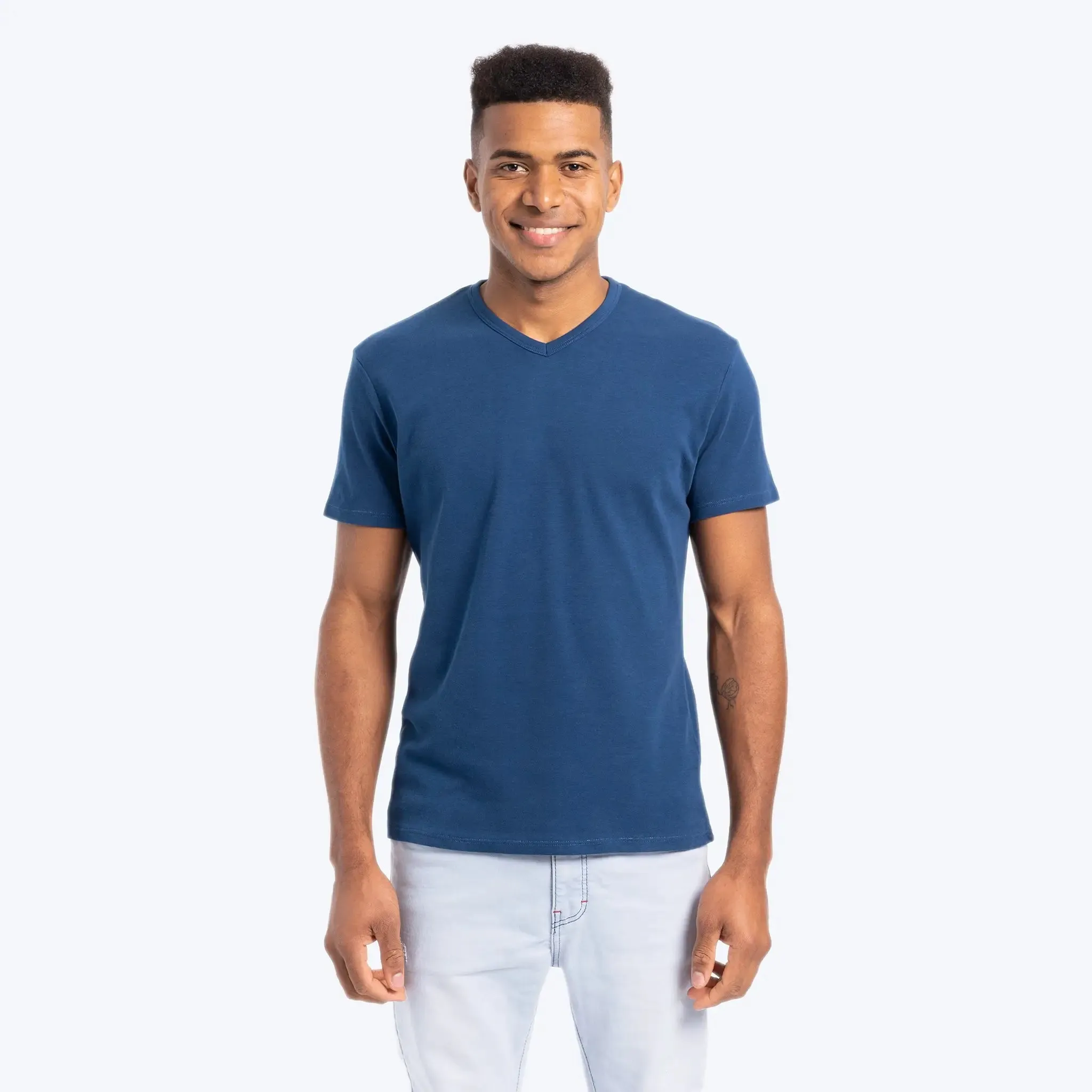 Men's Organic Pima Cotton V-Neck T-Shirt