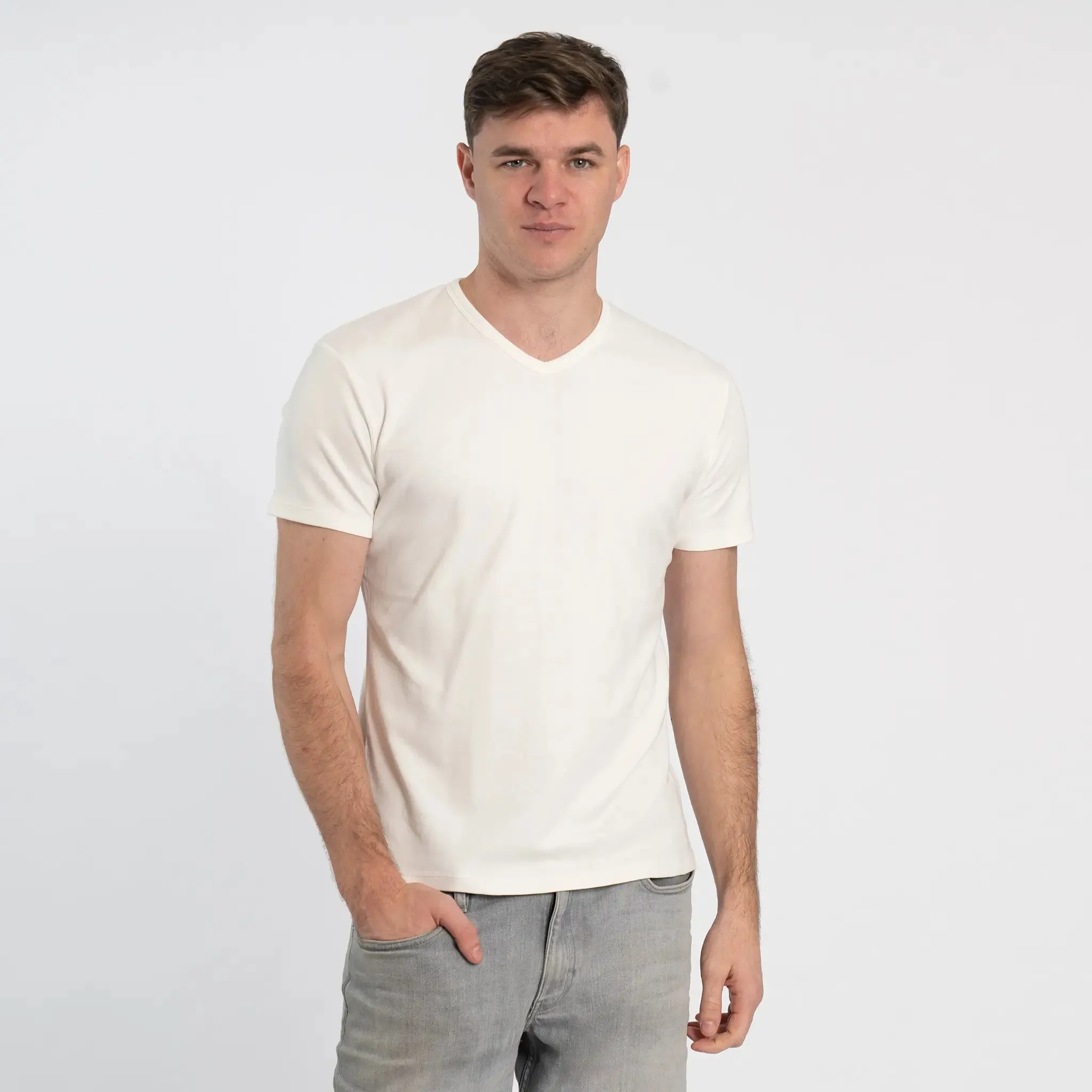 Men's Organic Pima Cotton V-Neck T-Shirt