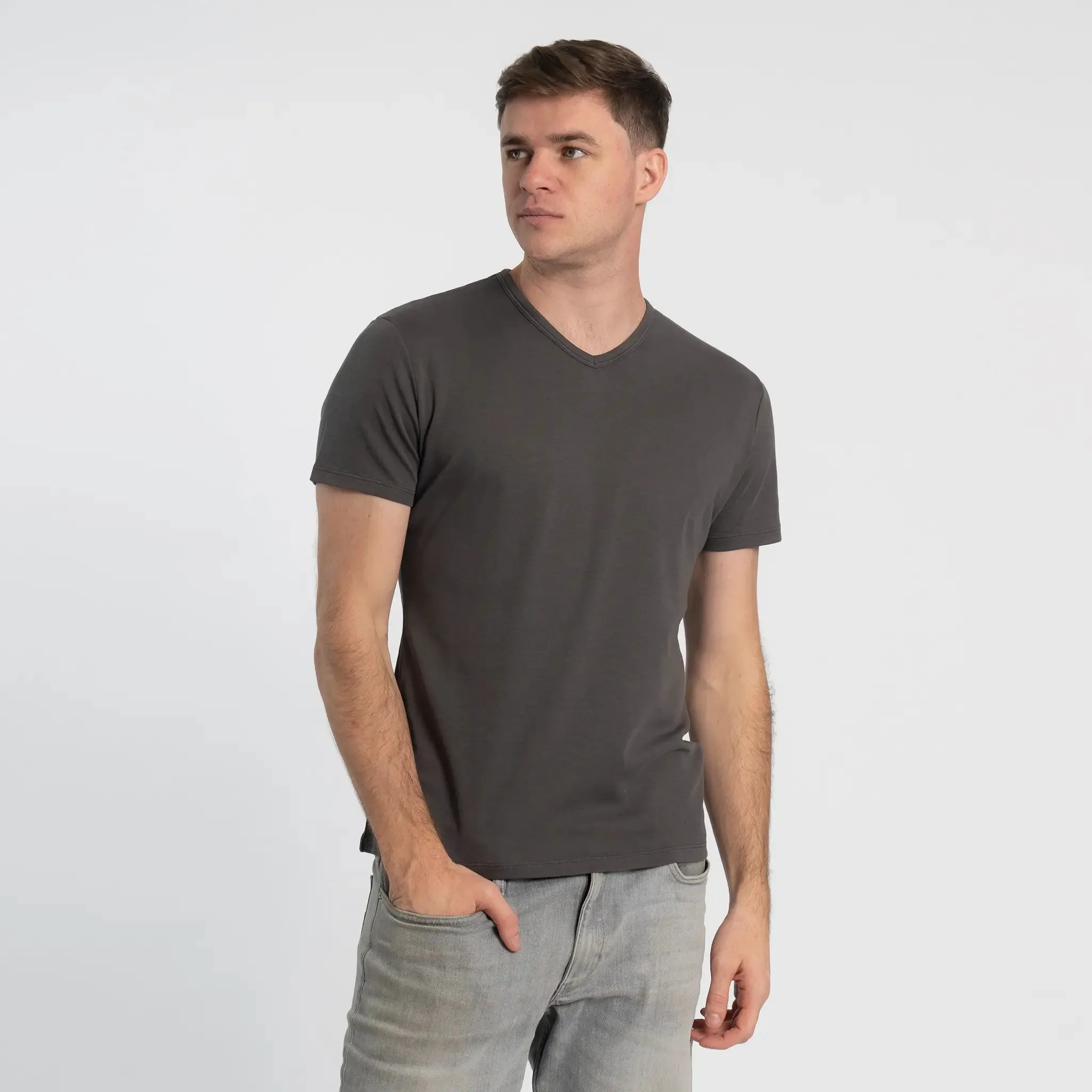 Men's Organic Pima Cotton V-Neck T-Shirt