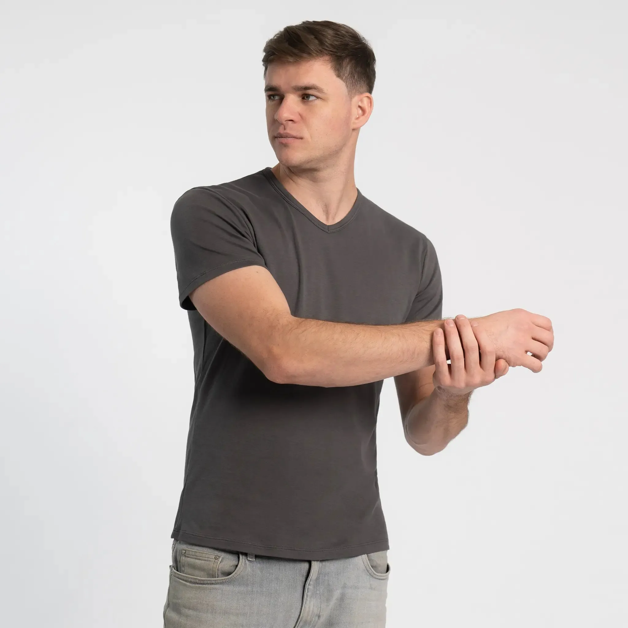 Men's Organic Pima Cotton V-Neck T-Shirt