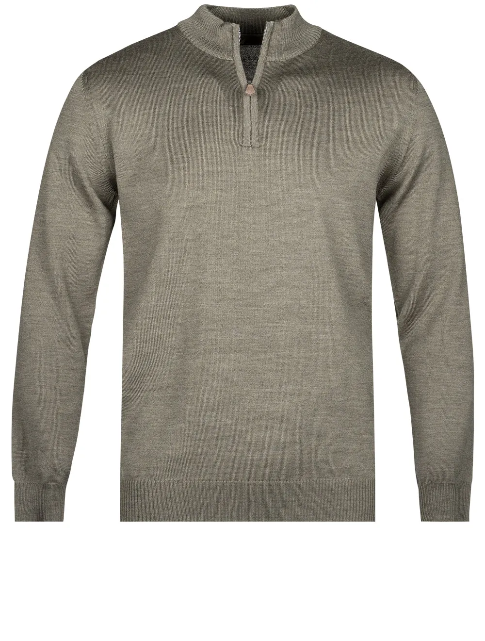 Merino Wool Halfzip Sage