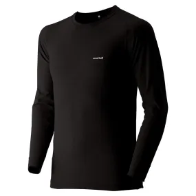 Montbell Base Layer Men's ZEO-LINE Expedition Weight Crew Round Neck Long Sleeve Black US XL