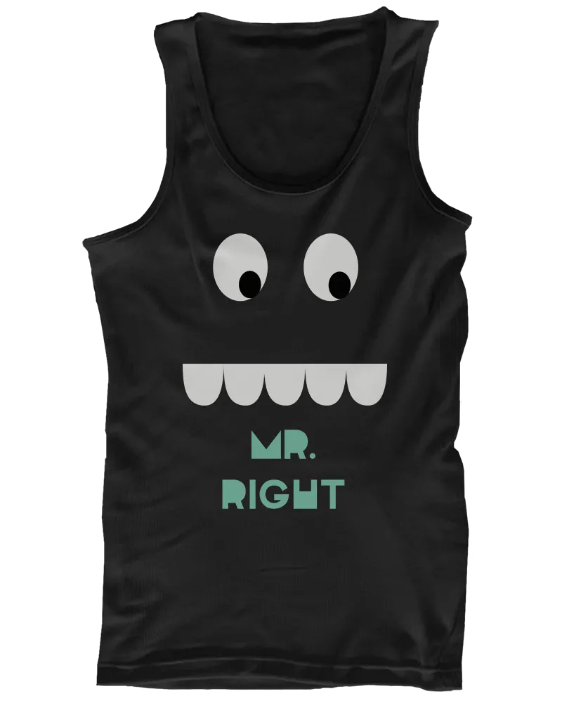 Mr. Right and Mrs. Always Right His and Her Matching Tank Tops for Couples