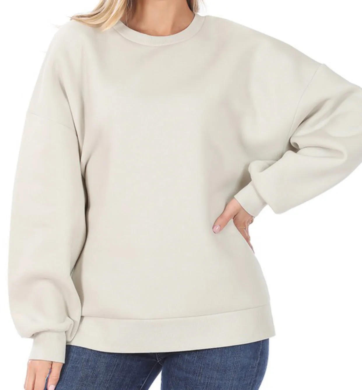 Oversized Sweater- Cream