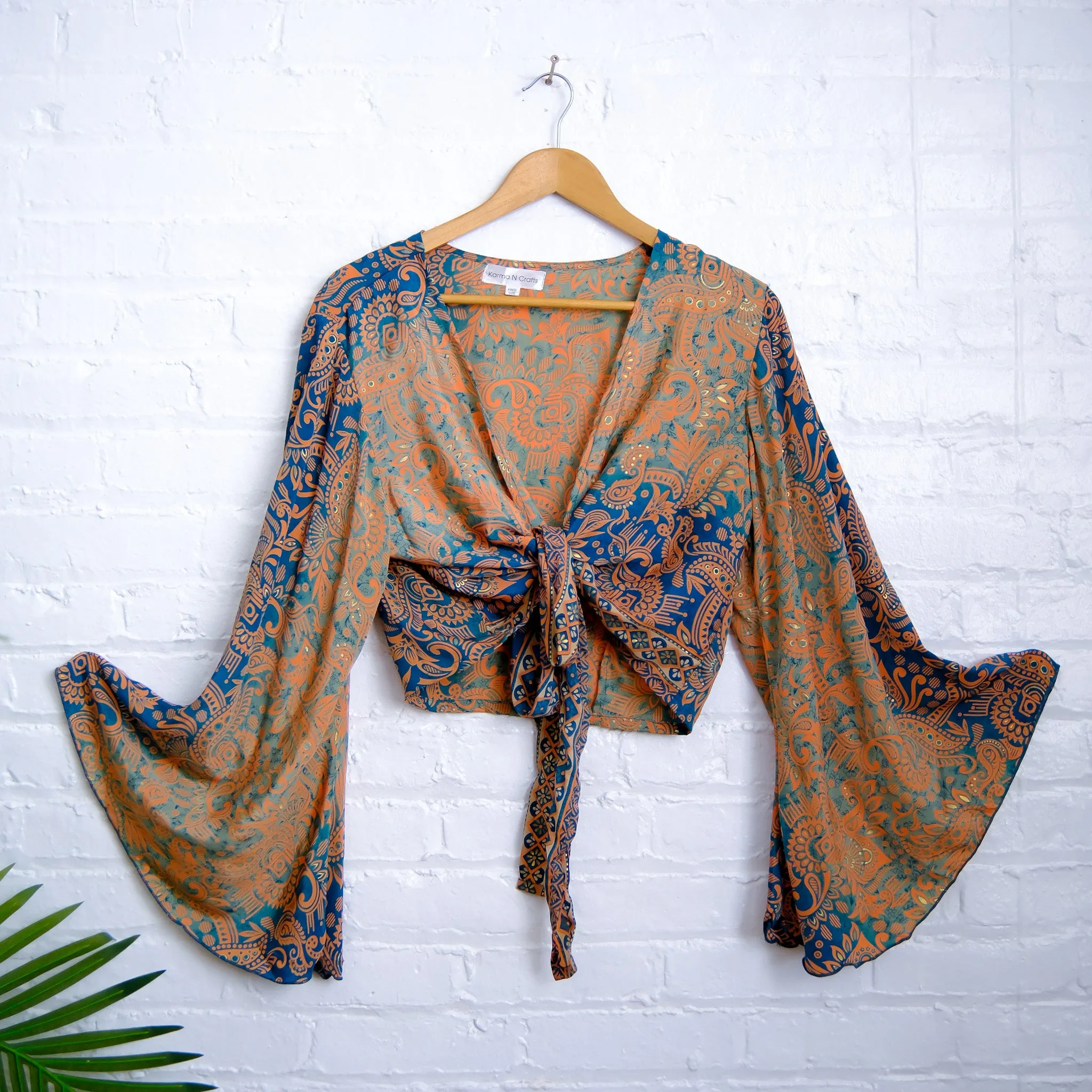 Paisley Boho Wrap Top