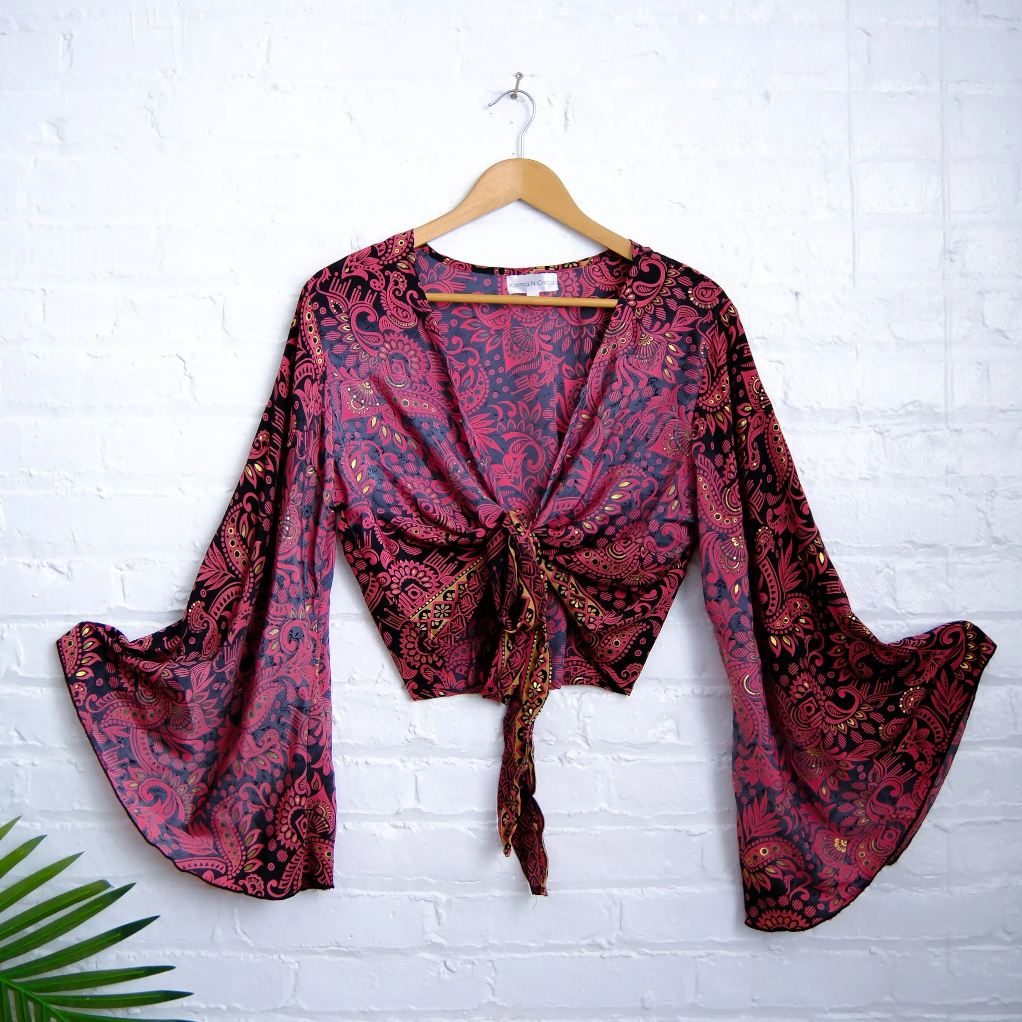 Paisley Boho Wrap Top