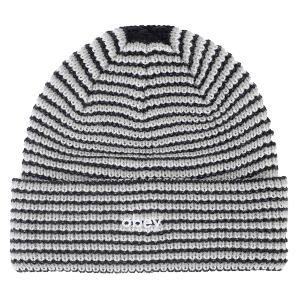 Parker striped beanie - Grey multi