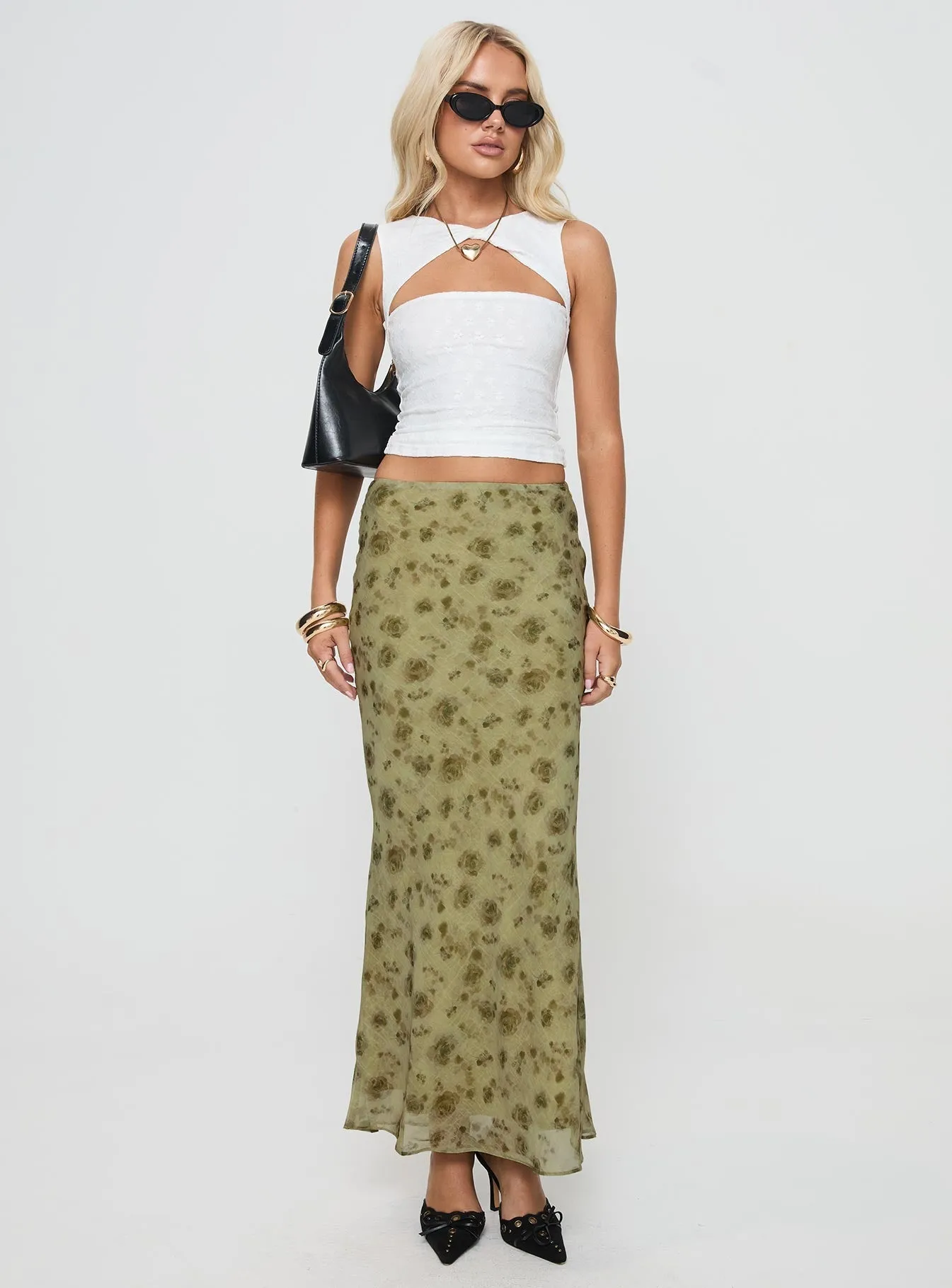 Piazia Maxi Skirt Green