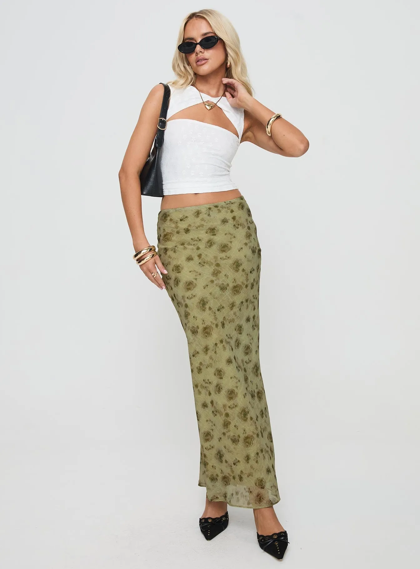 Piazia Maxi Skirt Green