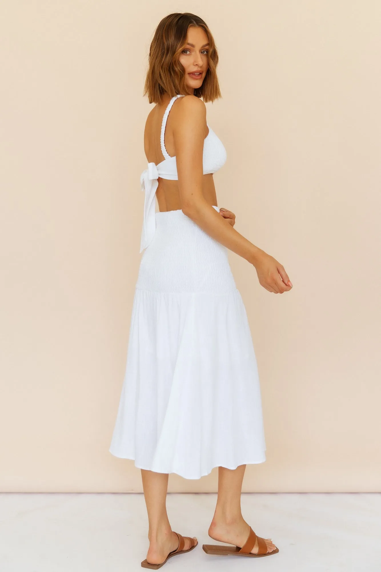 Prosecco Summers Maxi Skirt White