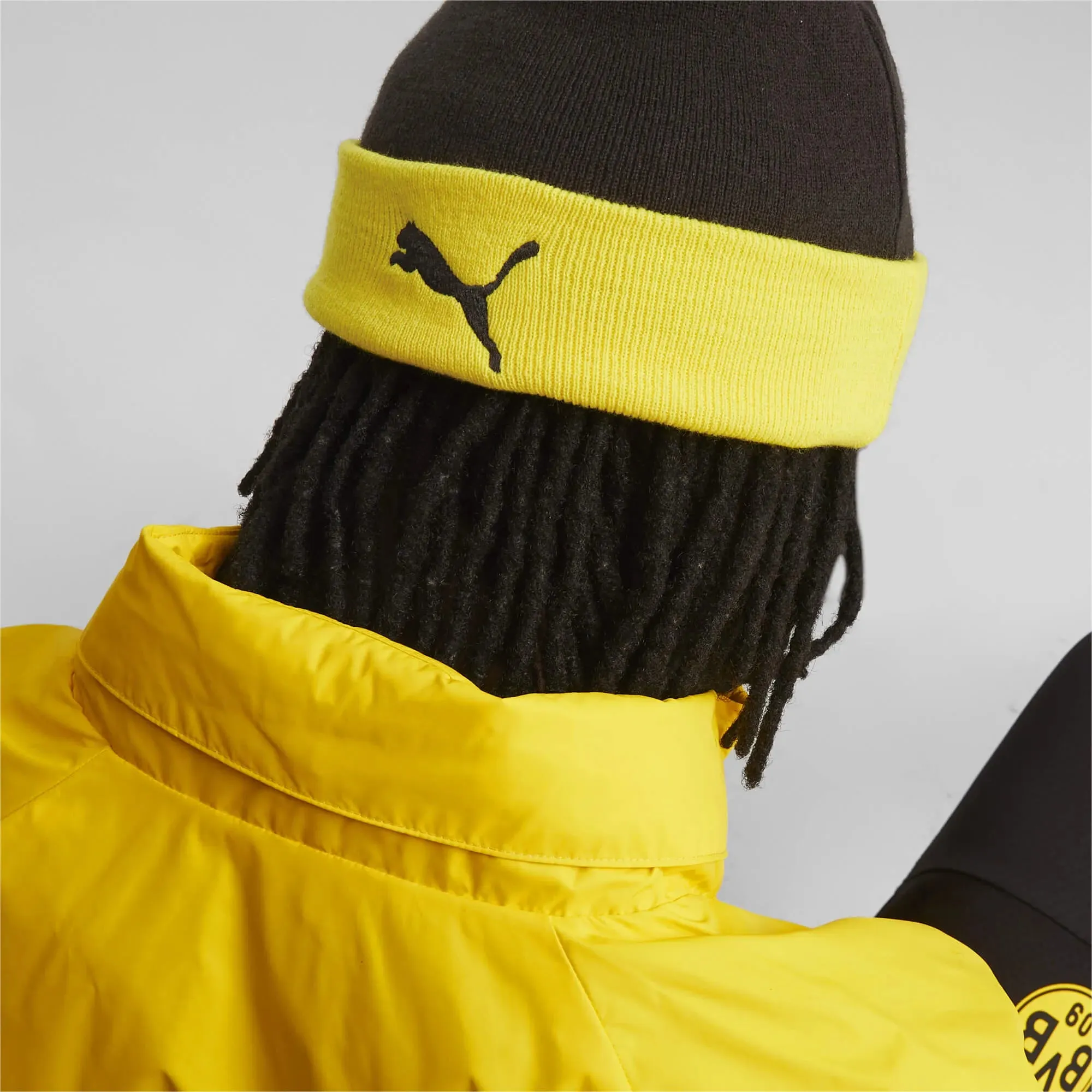 Puma 2023-24 Borussia Dortmund Pom Beanie Black/Yellow