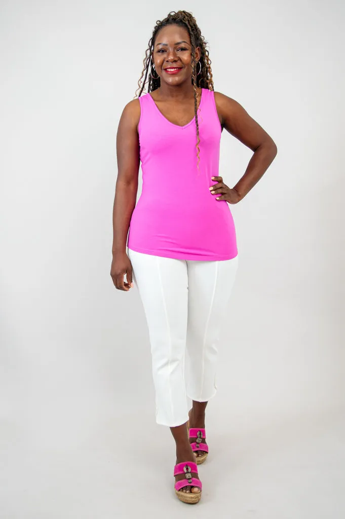 Reanna Tank, Pink, Bamboo