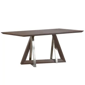 Rectangular Wood Dining Table Drake Walnut