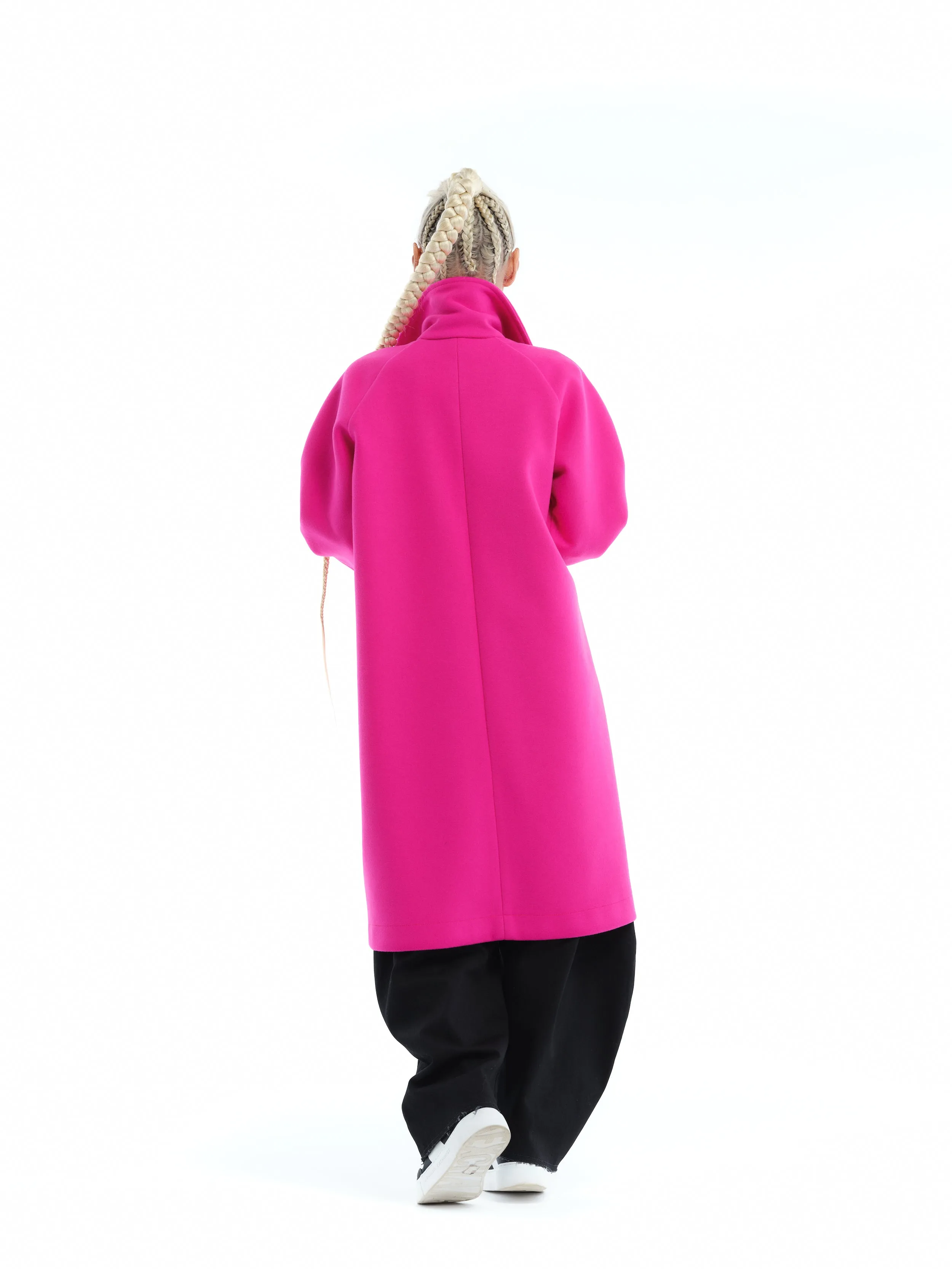 Relaxed Magenta Coat