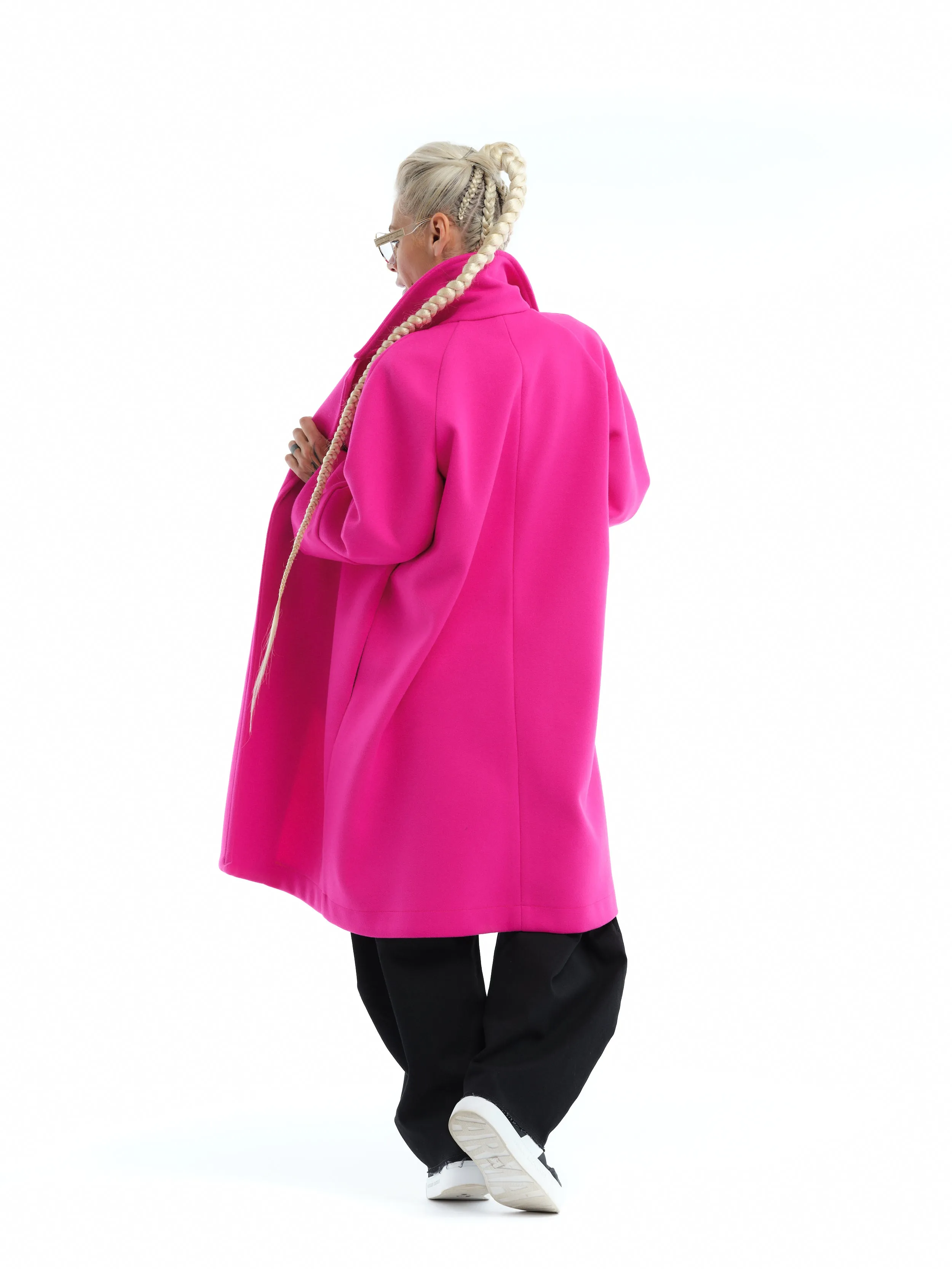 Relaxed Magenta Coat