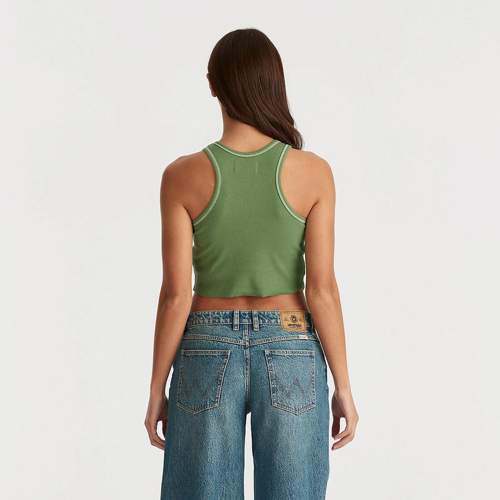 Rising Lenny Tank | Elm Green