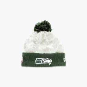 Seattle Seahawks 2024 Salute To Service Grey Beanie