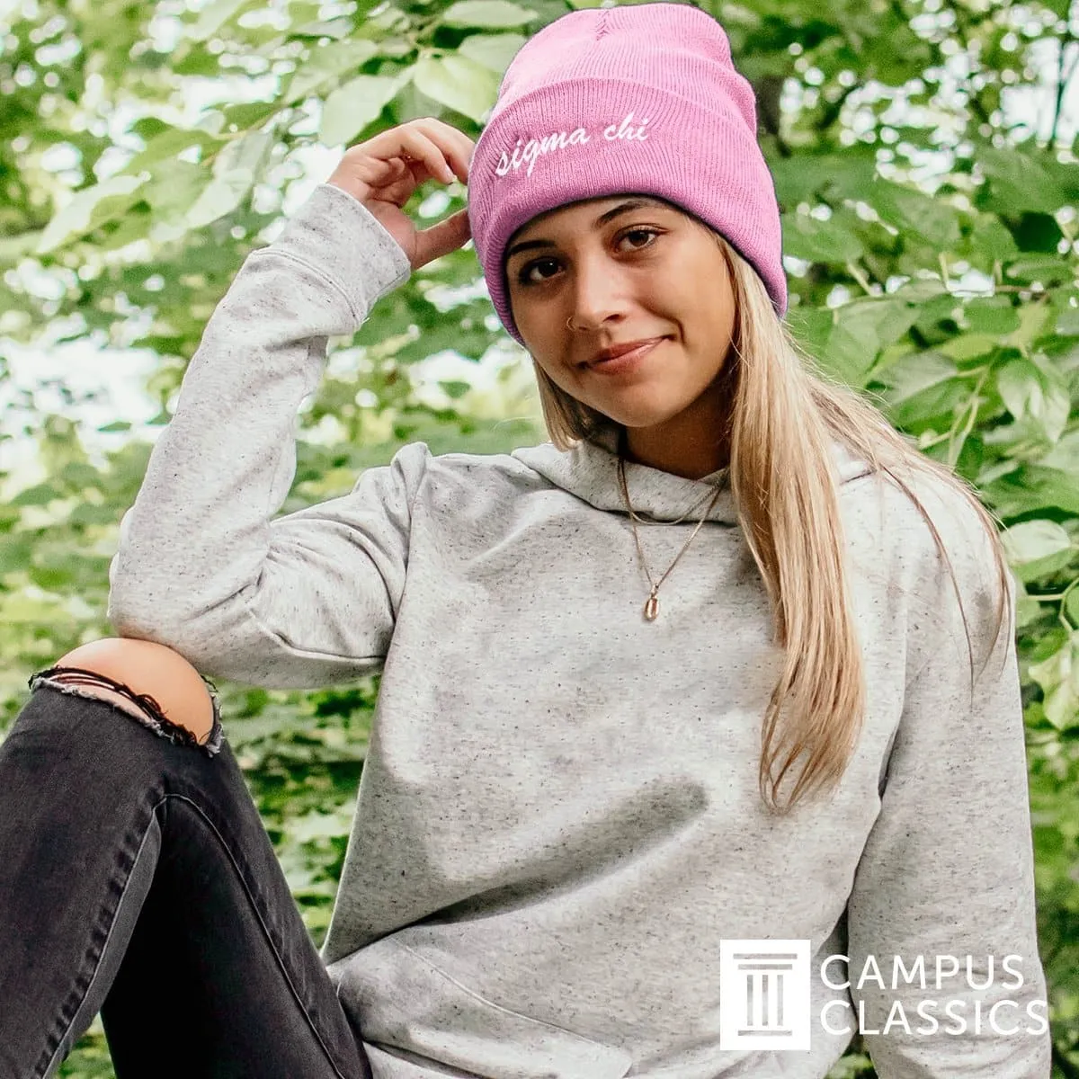 Sigma Chi Pink Sweetheart Beanie