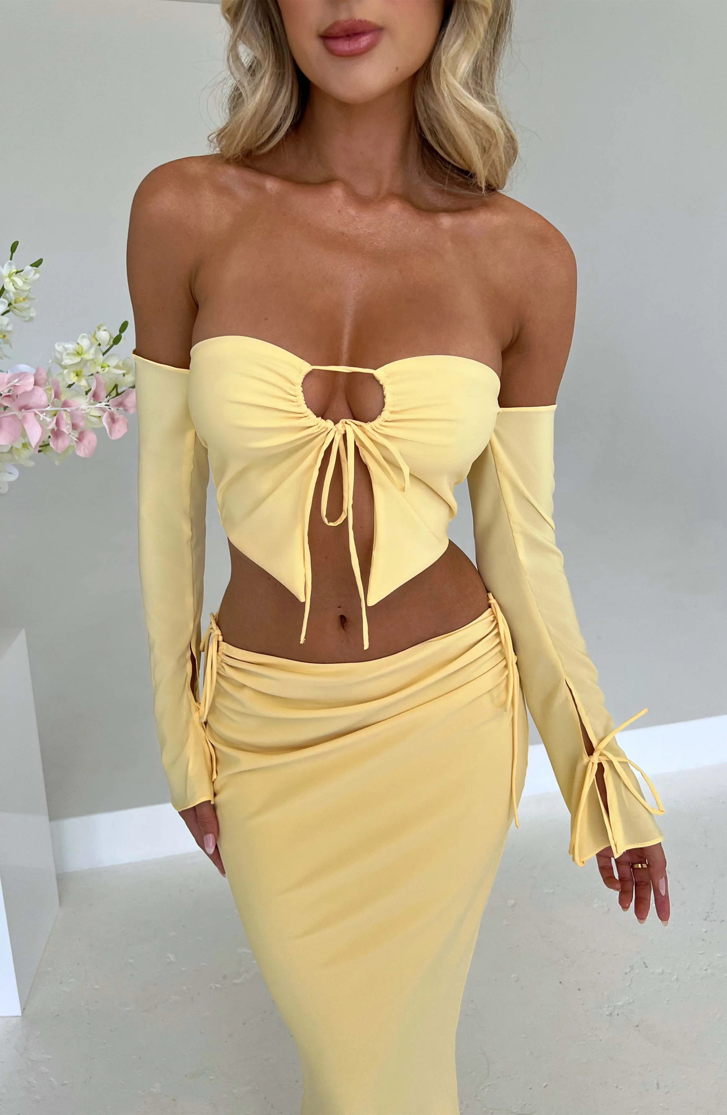 Tana Maxi Skirt - Lemon