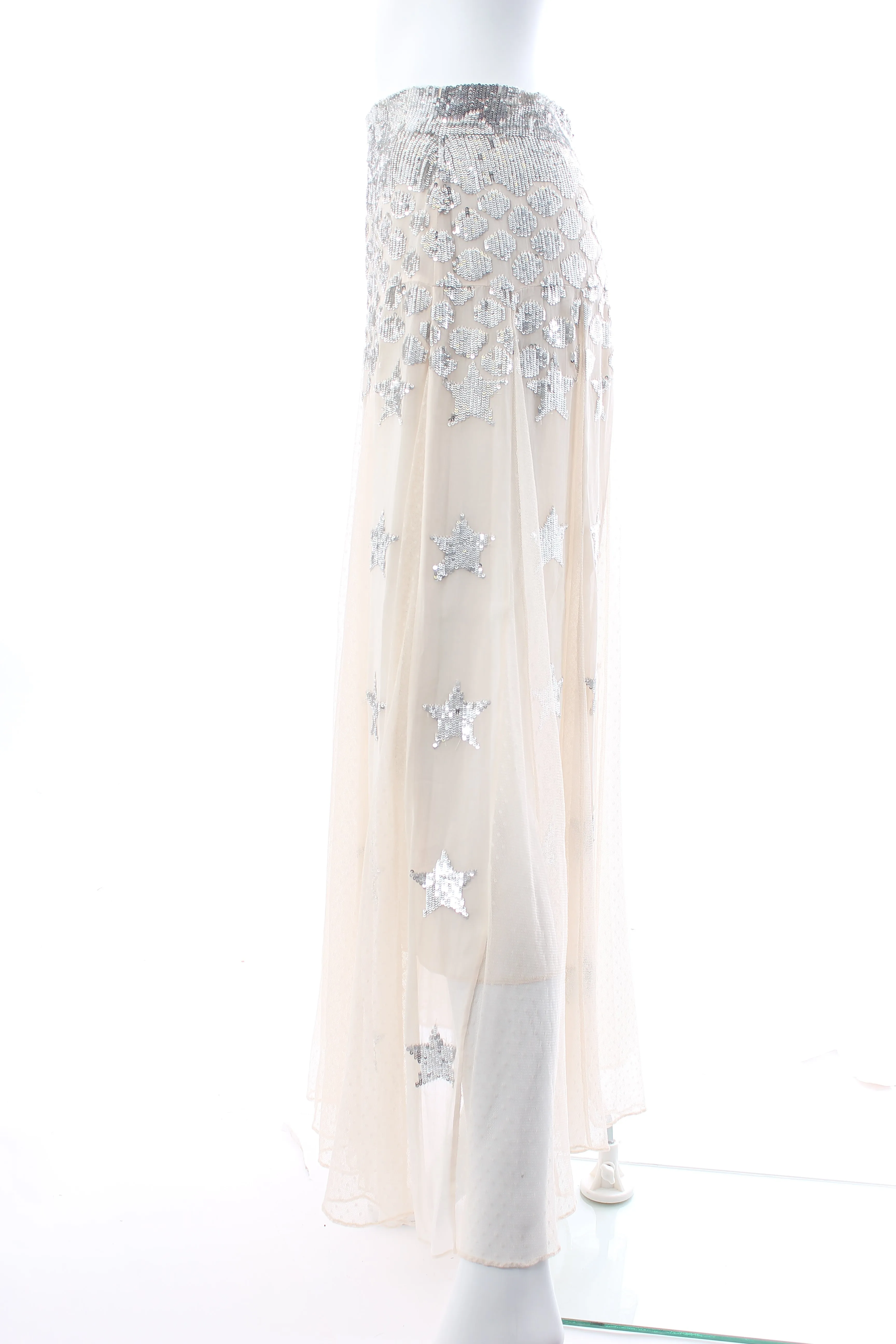 Temperley London Starlet Sequin-Embellished Tulle Maxi Skirt