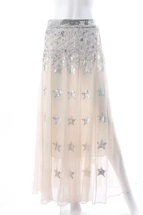 Temperley London Starlet Sequin-Embellished Tulle Maxi Skirt