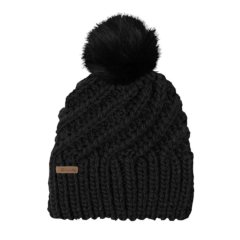 The Maizy Knit Faux Pom Womens Beanie