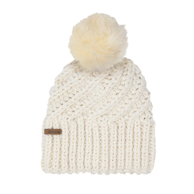 The Maizy Knit Faux Pom Womens Beanie