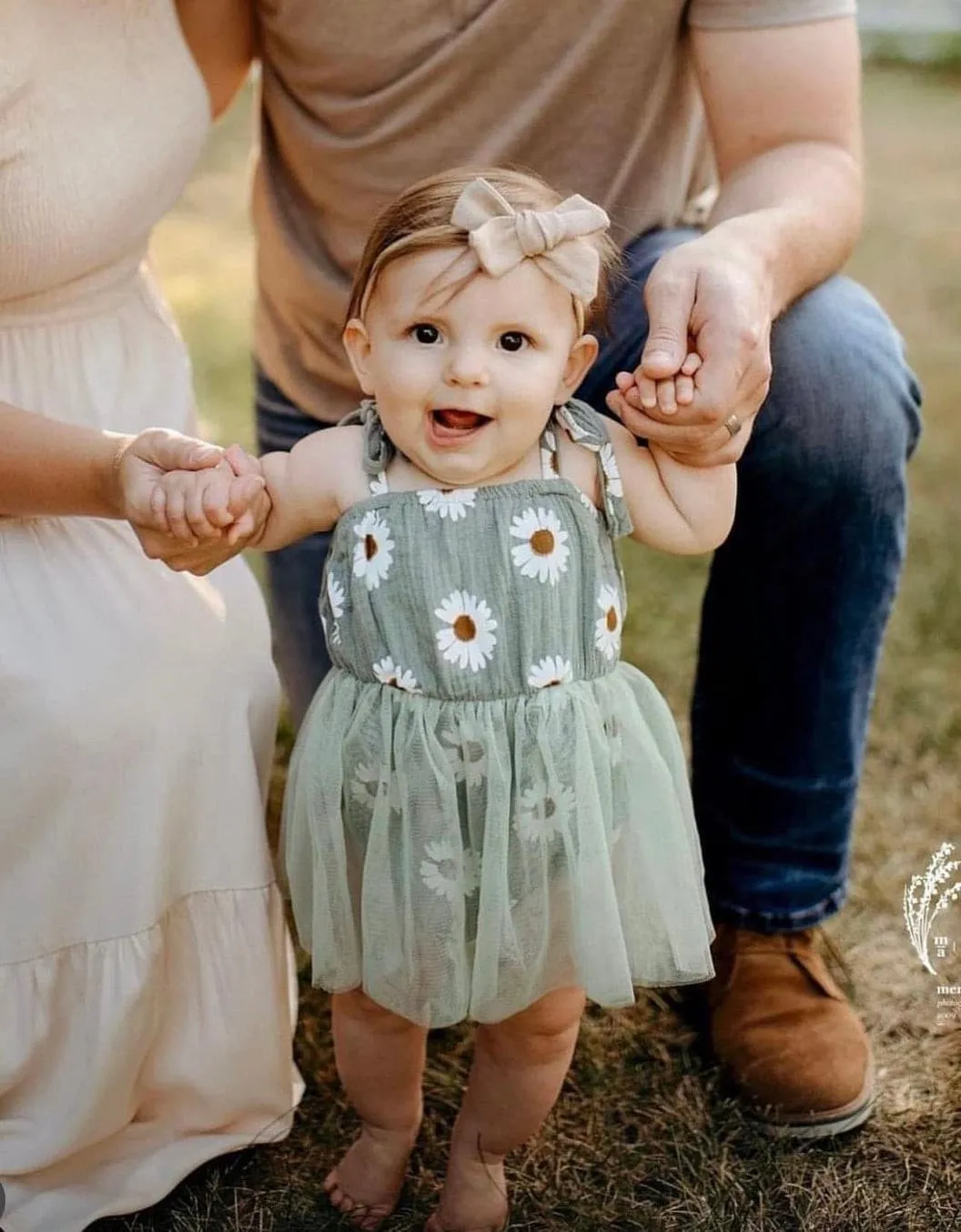 Tutu Daisy Romper - Vintage Mint