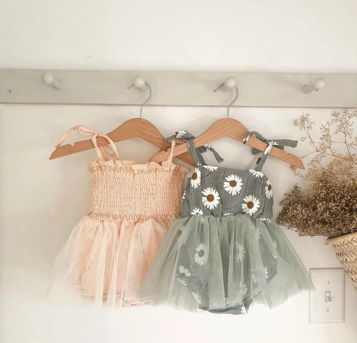 Tutu Daisy Romper - Vintage Mint