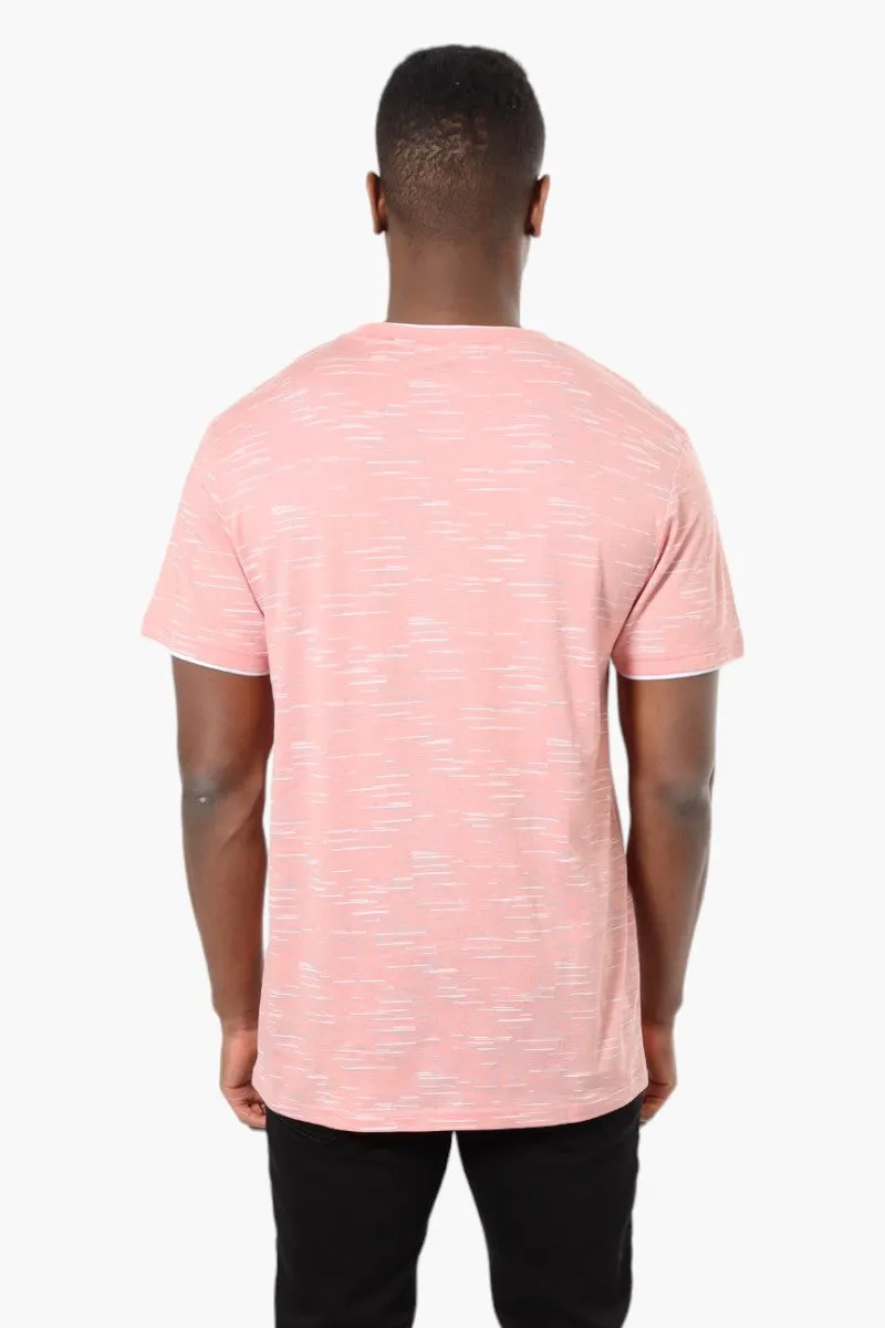 Urbanology Patterned Crewneck Tee - Pink