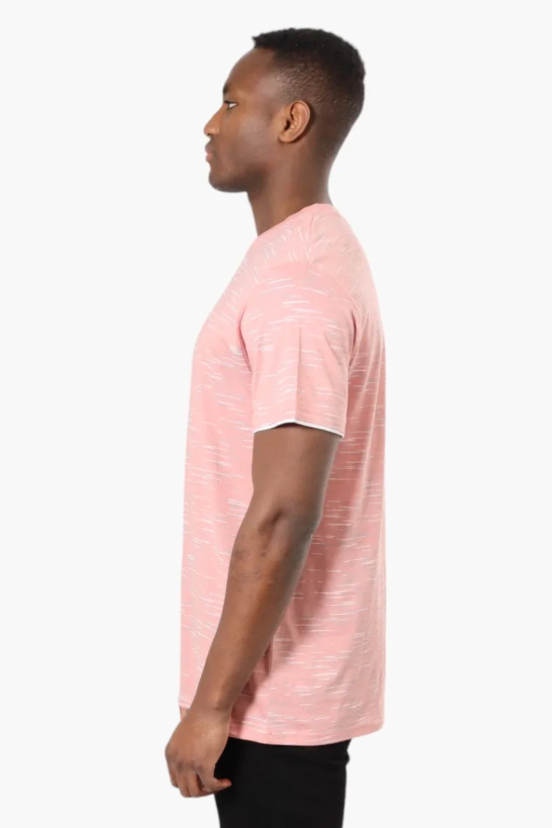 Urbanology Patterned Crewneck Tee - Pink