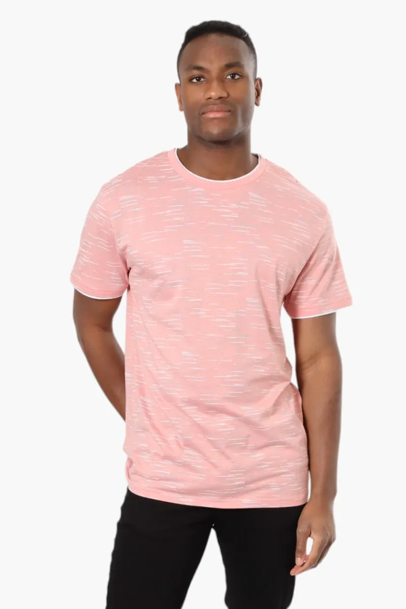 Urbanology Patterned Crewneck Tee - Pink