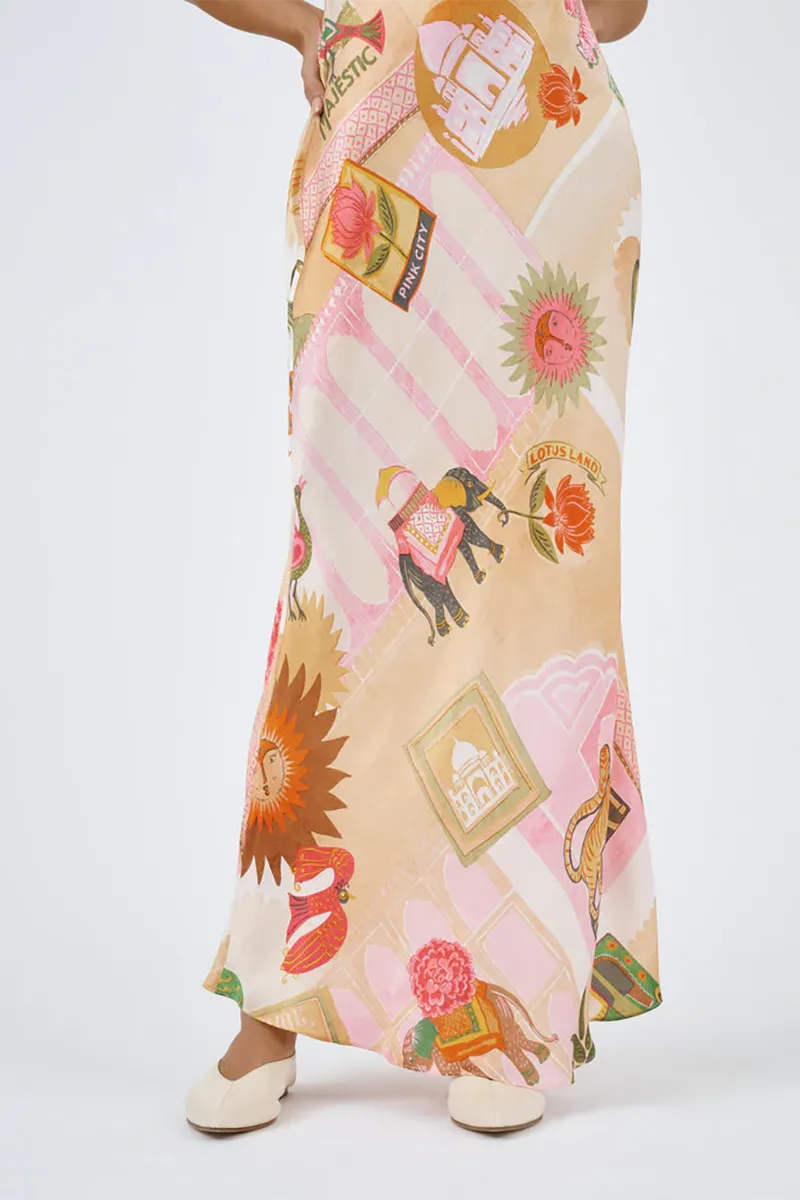 Wessex Slip Dress - Pink City