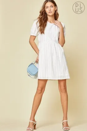 WHITE BABYDOLL DRESS