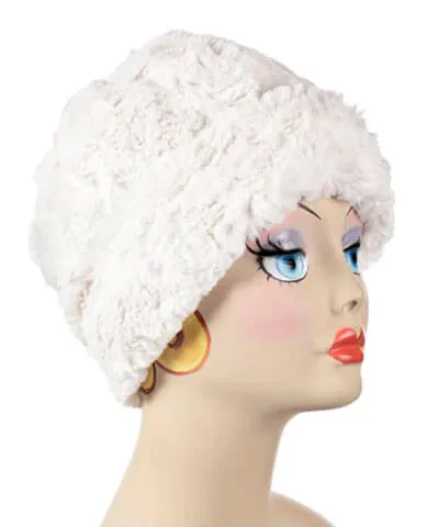 Women's Beanie Hat, Reversible - Cuddly Faux Furs