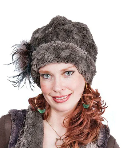 Women's Beanie Hat, Reversible - Cuddly Faux Furs